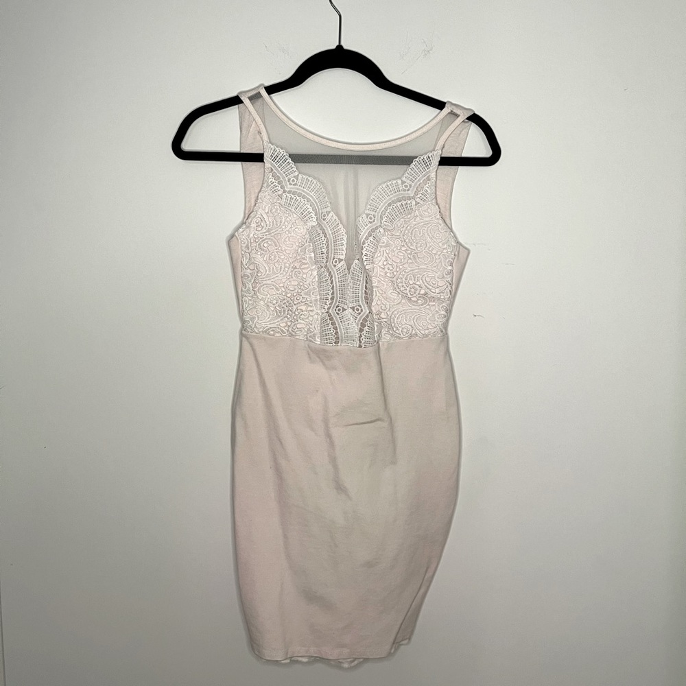 Lulus Cream Lace Dress